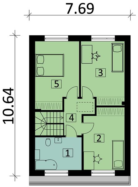 Piętro 1 projektu KA67 S