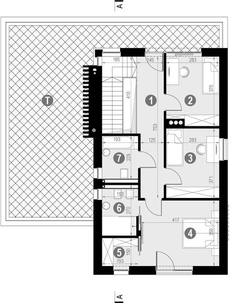 Piętro 1 projektu HomeKoncept 82