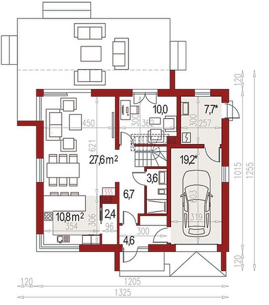 Parter projektu Ewa Lux Modern