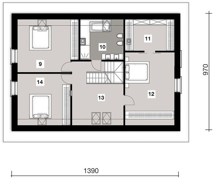 Poddasze projektu Premium Home 01