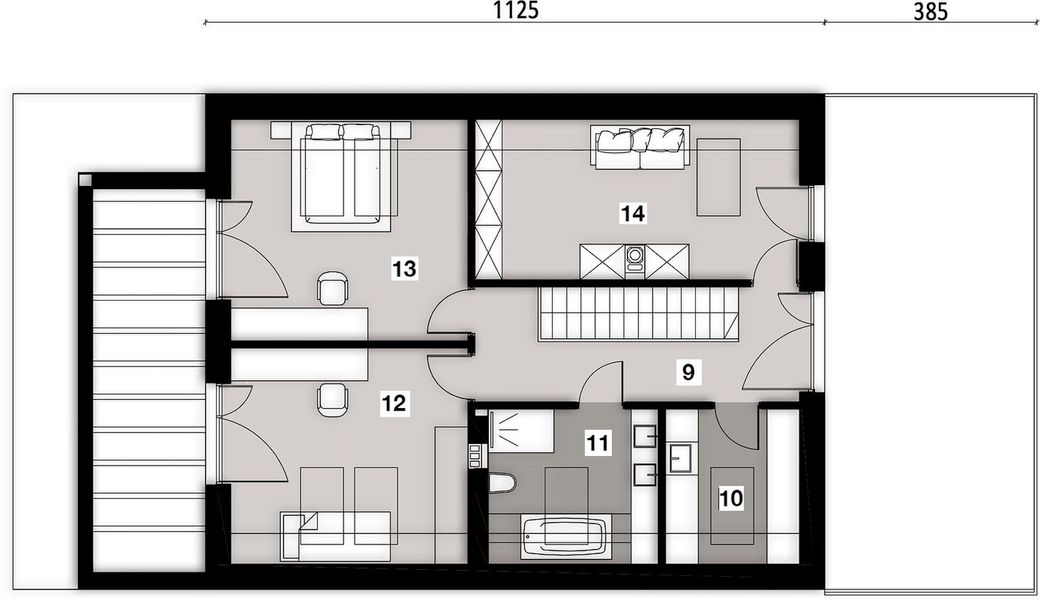 Poddasze projektu Premium Home 02