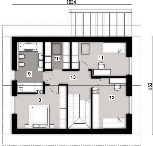 Poddasze projektu Premium Home 04