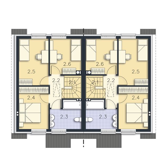 Poddasze projektu Tromso II LMBL47a