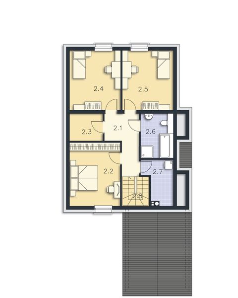 Poddasze projektu Rejkiawik DCP403