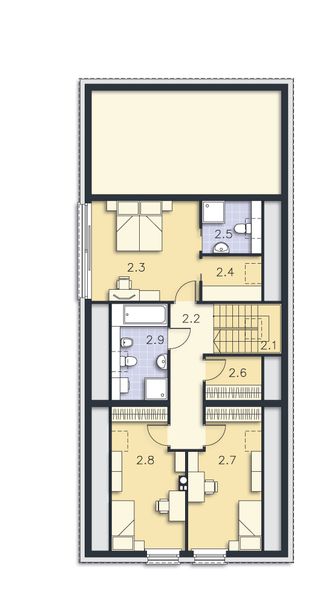 Poddasze projektu Zadar DCP404