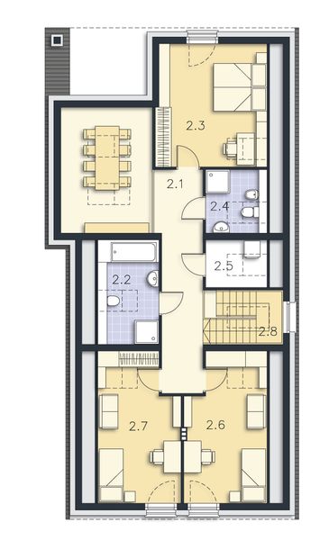 Poddasze projektu Medulin DCP405