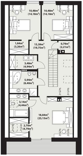 Poddasze projektu Bono 4 A