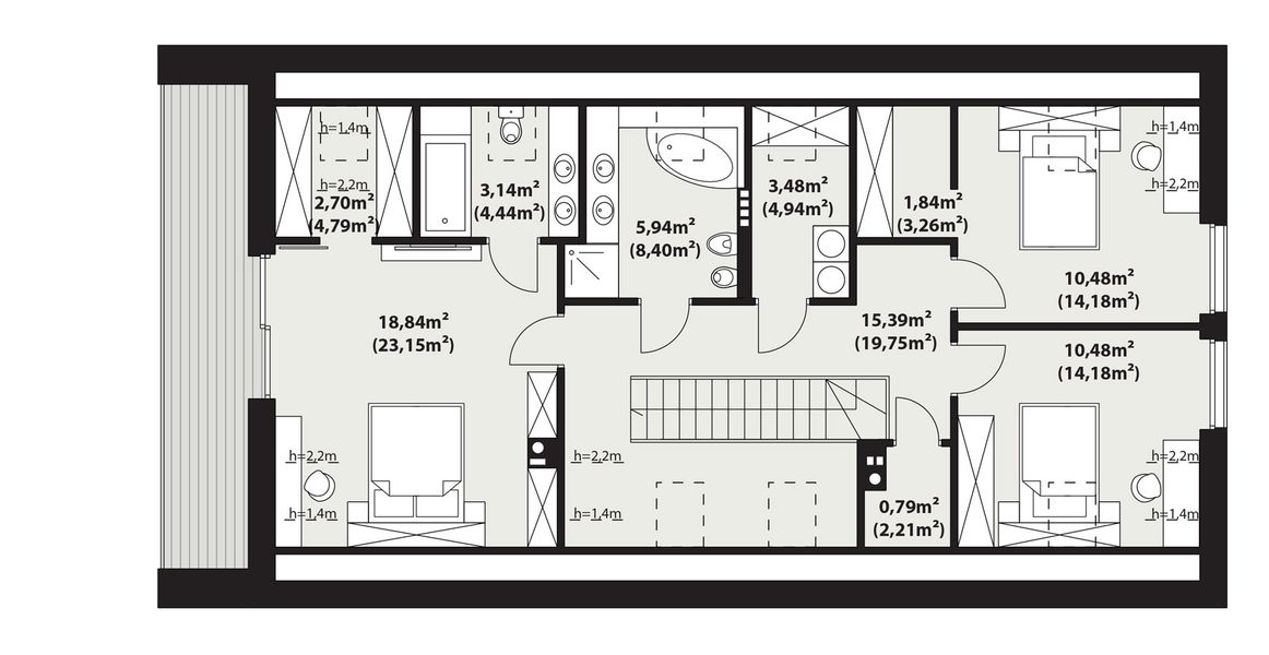 Poddasze projektu Bono 4 B