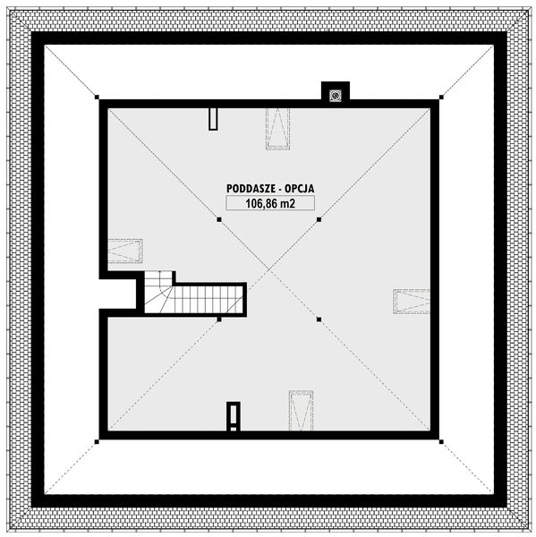 Poddasze projektu E-262