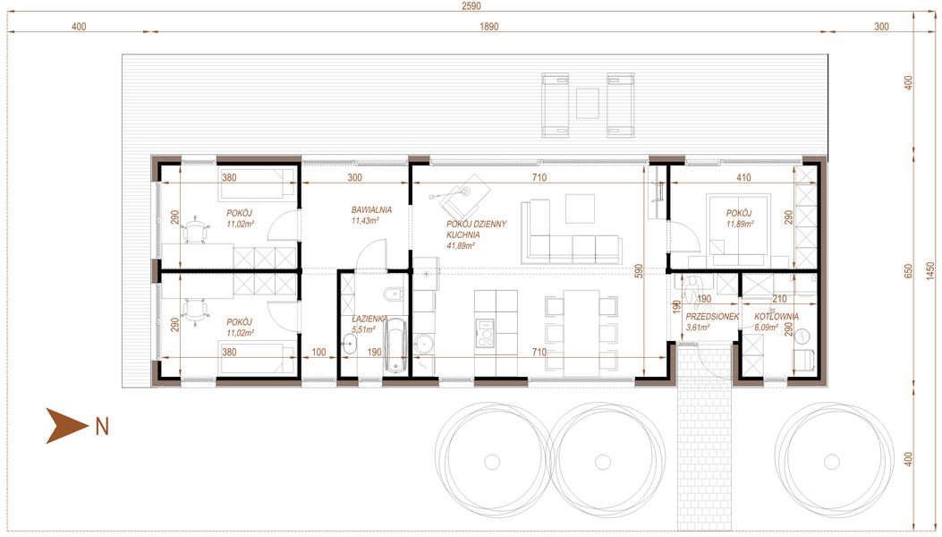Parter projektu House 30 - szkieletowy