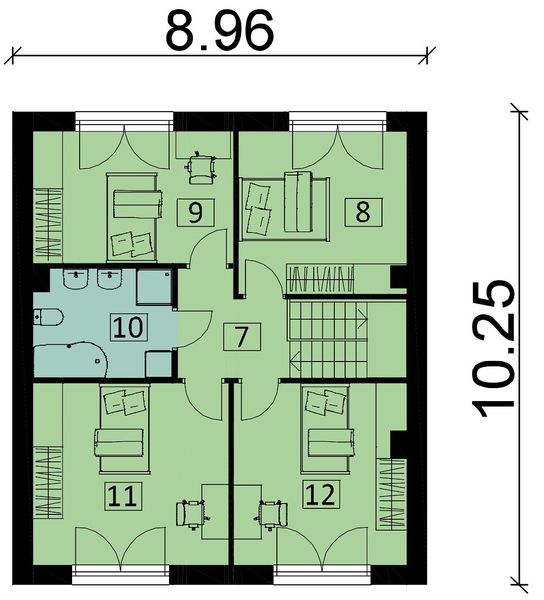 Piętro 1 projektu KA125 S