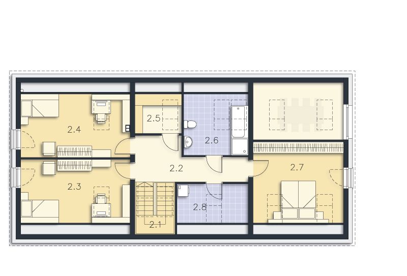 Poddasze projektu Trogir II DCP406a