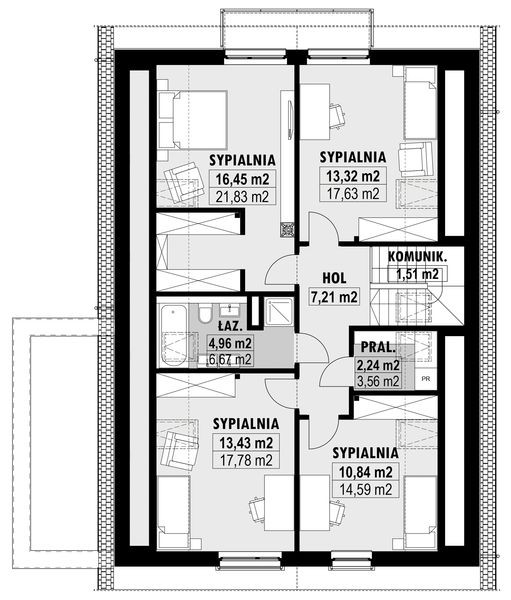 Poddasze projektu E-260