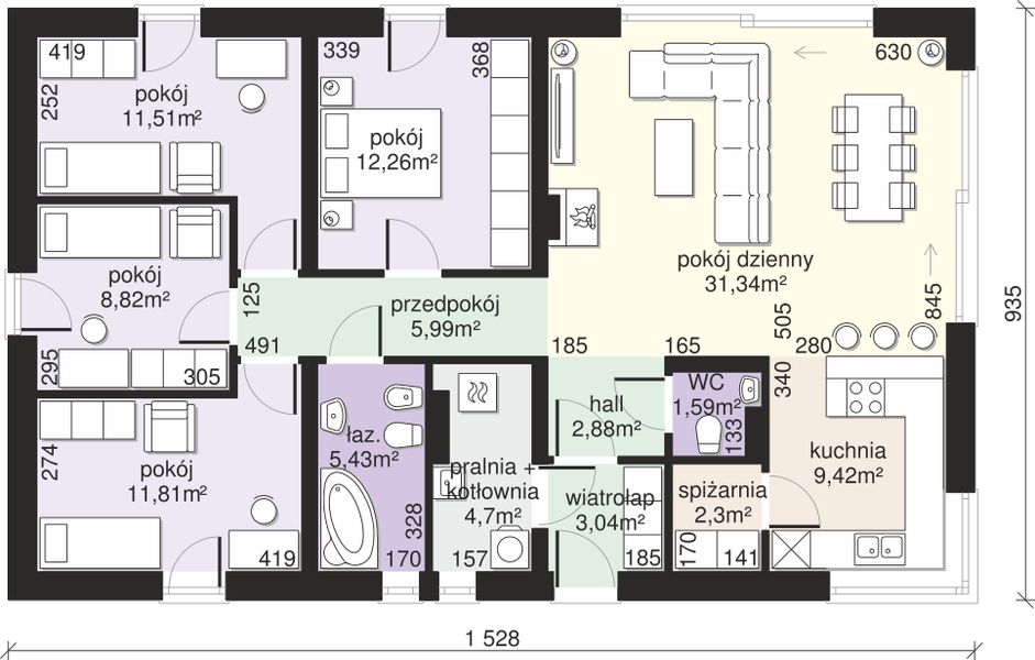 Parter projektu Dom przy Bukowej 46