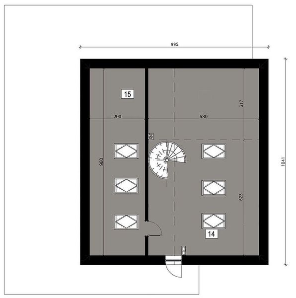Poddasze projektu Premium Home 08