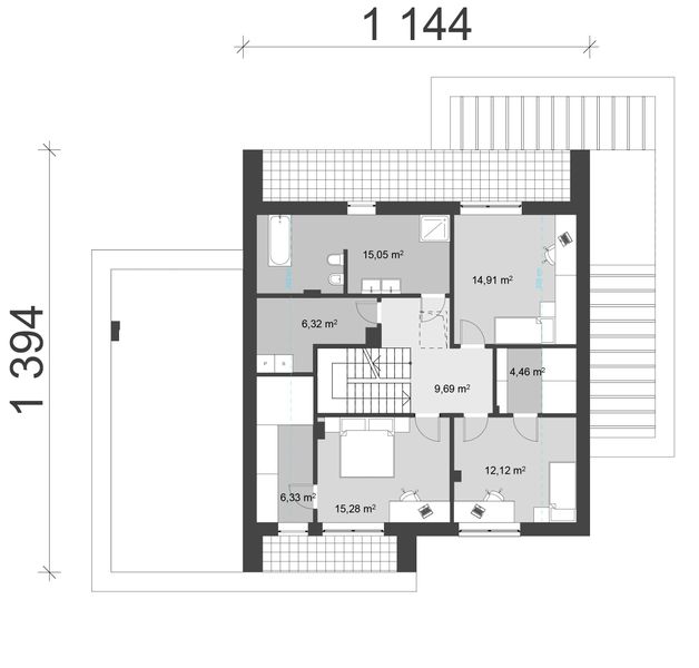 Poddasze projektu uA169
