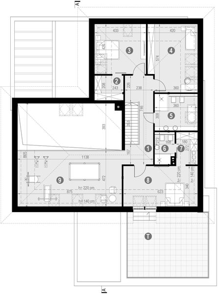 Poddasze projektu HomeKoncept 28 wariant 02