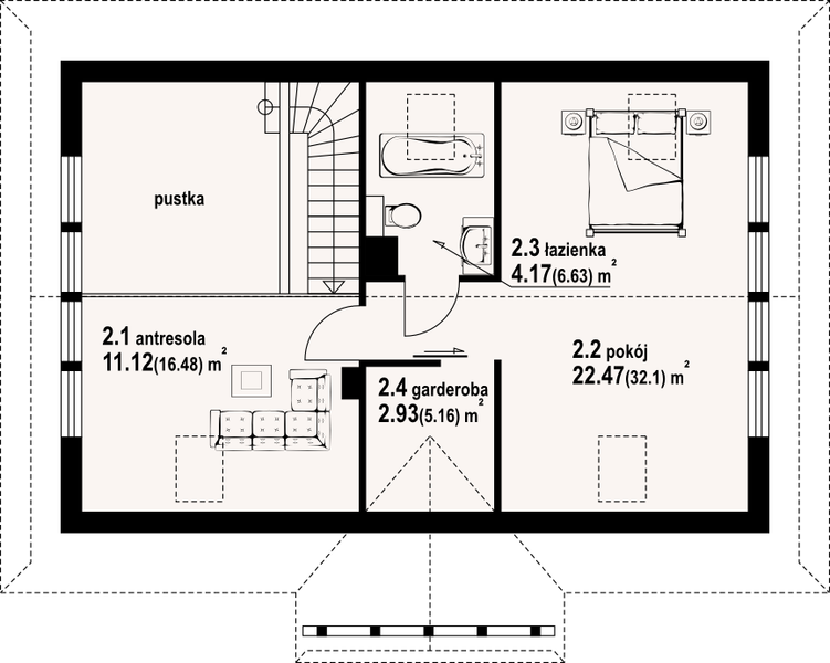Poddasze projektu Zawoja dw 77