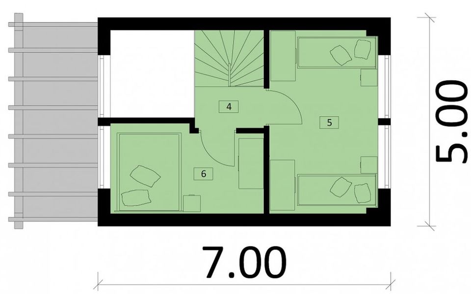 Poddasze projektu KA151 SZ