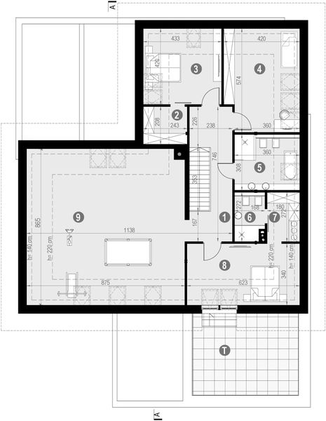 Poddasze projektu HomeKoncept 28 wariant 01