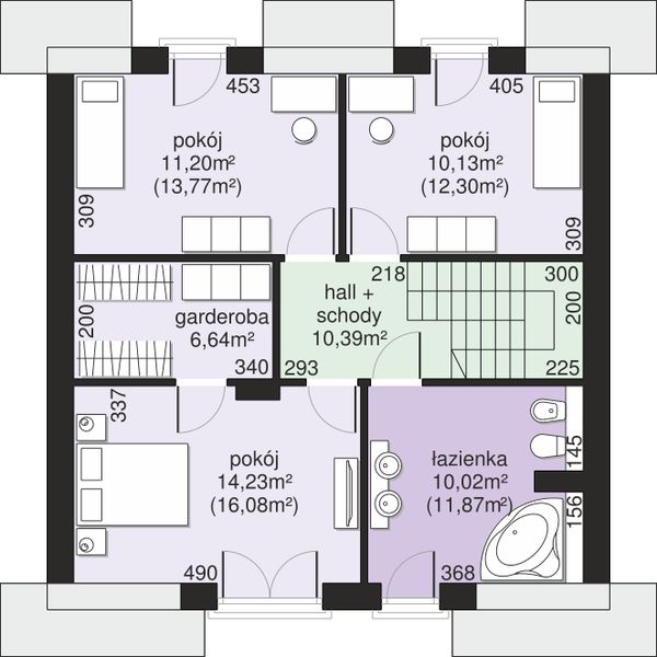 Poddasze projektu Dom przy Cyprysowej 61