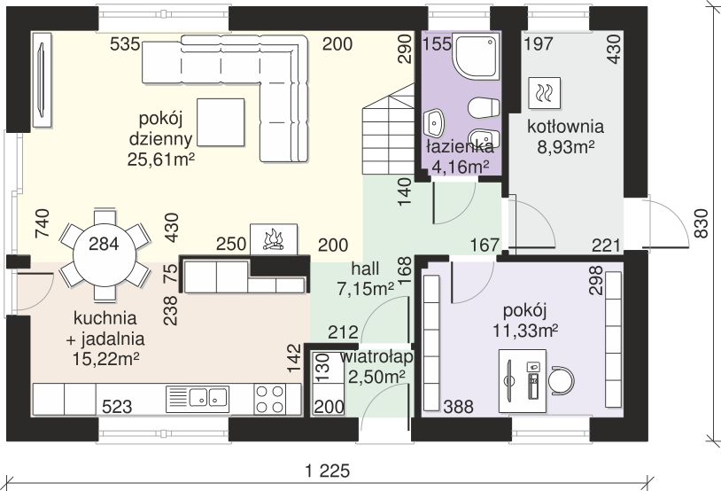 Parter projektu Dom przy Alabastrowej 61