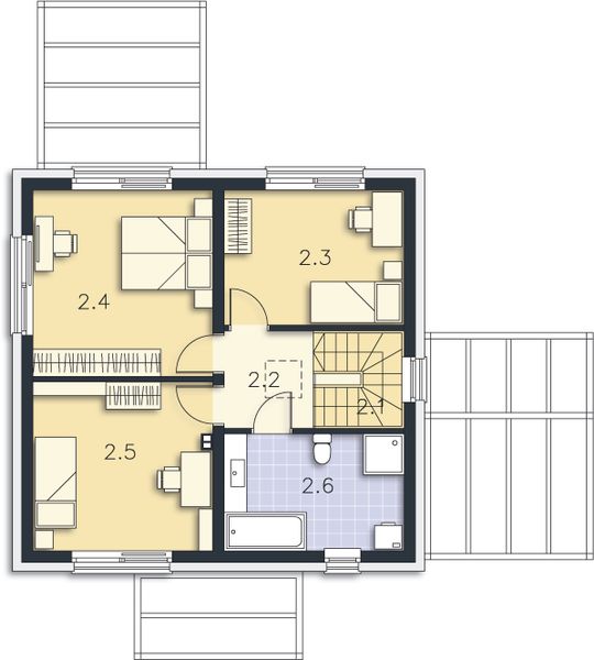 Piętro 1 projektu Lyon DCP378