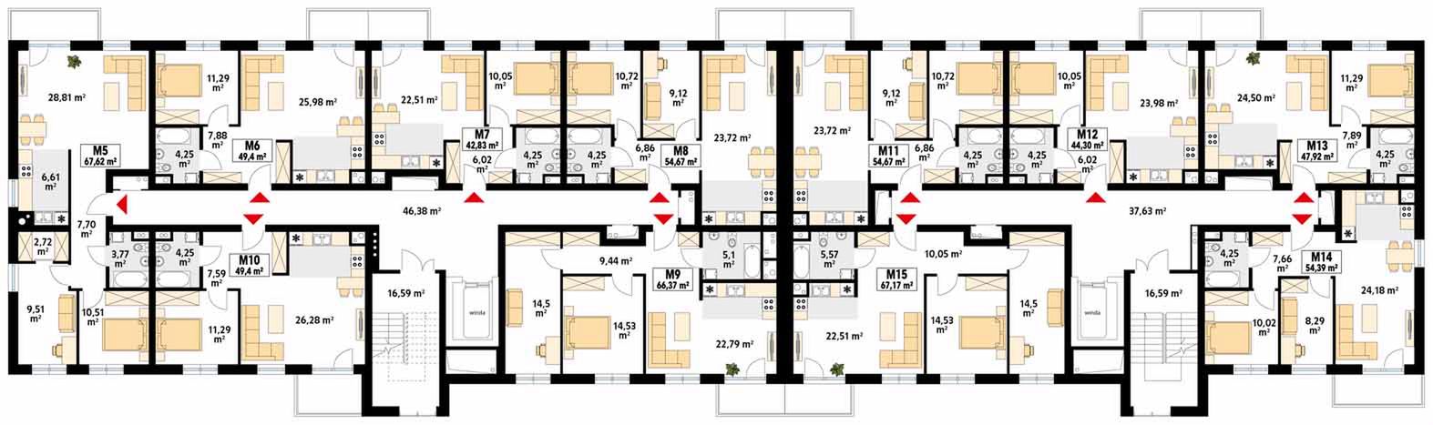 Piętro 1 projektu Kapitalny