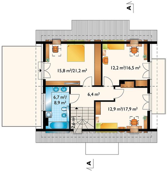 Poddasze projektu Figa (1708)