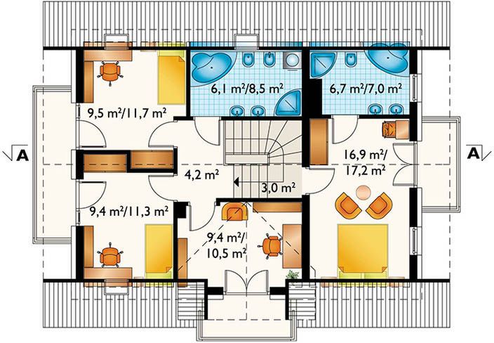 Poddasze projektu Zofia Bobo (1706)