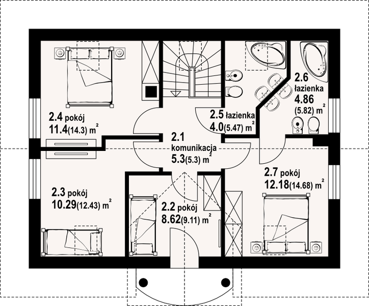 Poddasze projektu Miłosna średnia 3