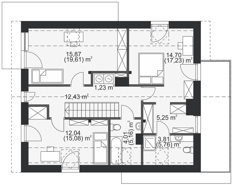 Poddasze projektu DomStudio 10