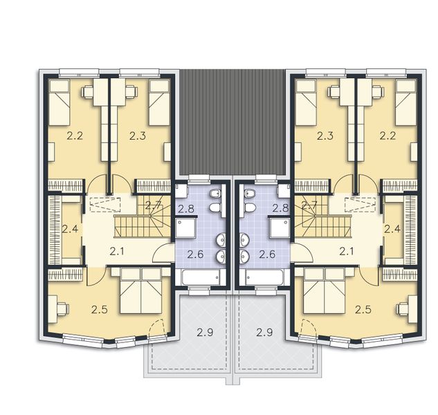 Poddasze projektu Tilburg II DCBL49