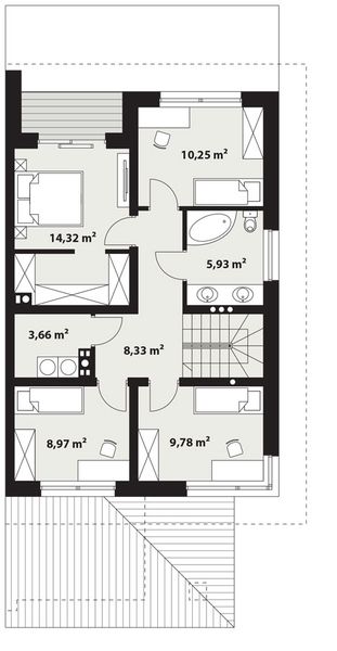 Piętro 1 projektu Emiko