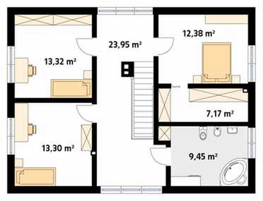 Poddasze projektu Jagodowy 2 dr-T