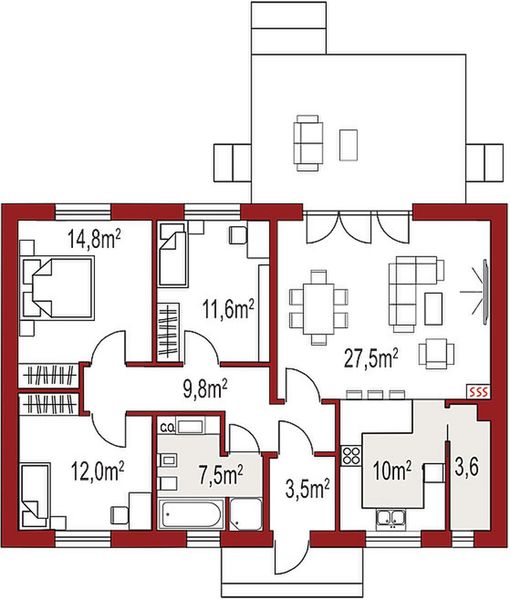 Parter projektu Nina A Plus strop monolityczny