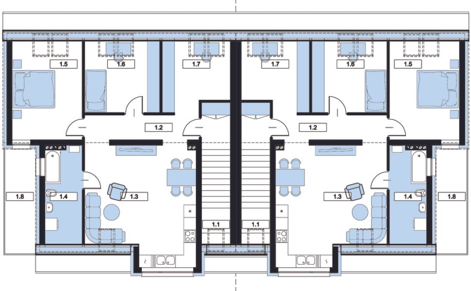Poddasze projektu Double Twins 1