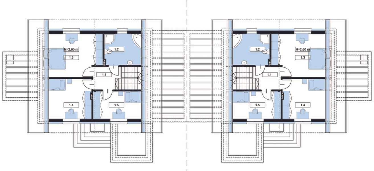 Poddasze projektu Twins 1