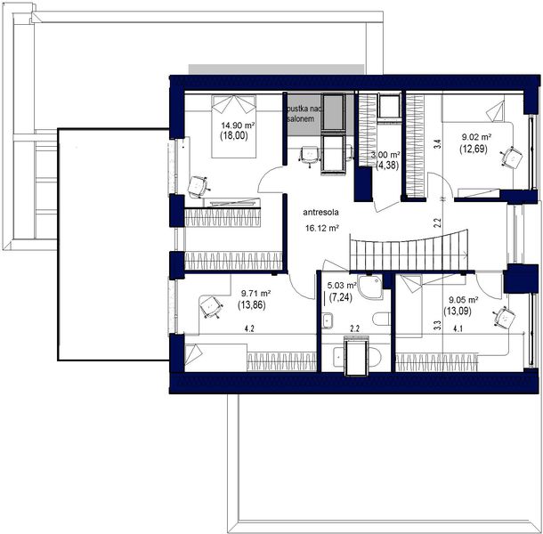 Poddasze projektu Domidea 96