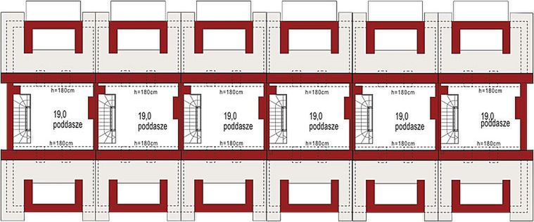 Poddasze projektu Diana B zestaw 6 segmentów