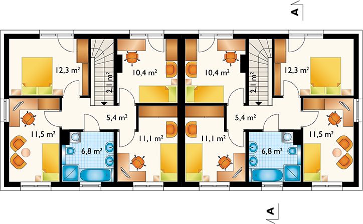 Piętro 1 projektu Emma Duolit (1716)