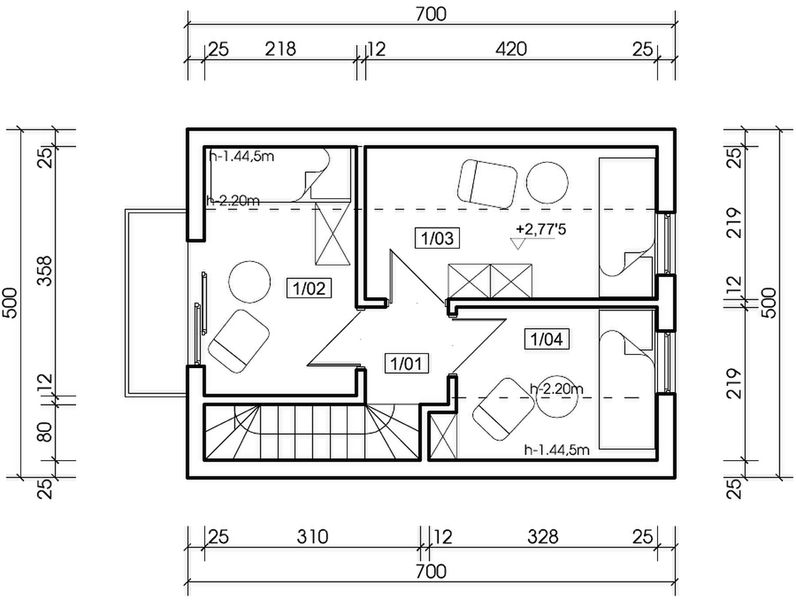 Poddasze projektu Mini Mini - Kaszuby 2