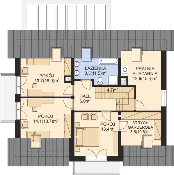 Poddasze projektu APS 289w3