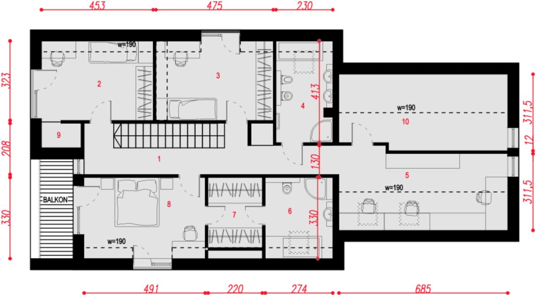 Poddasze projektu Senida