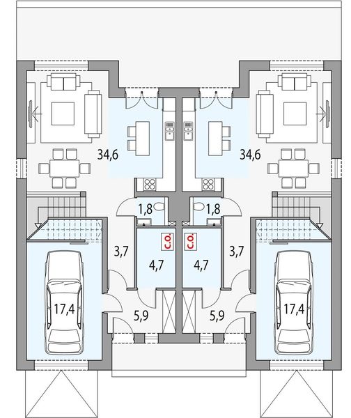 Parter projektu Merida a - dwulokalowy l+ll