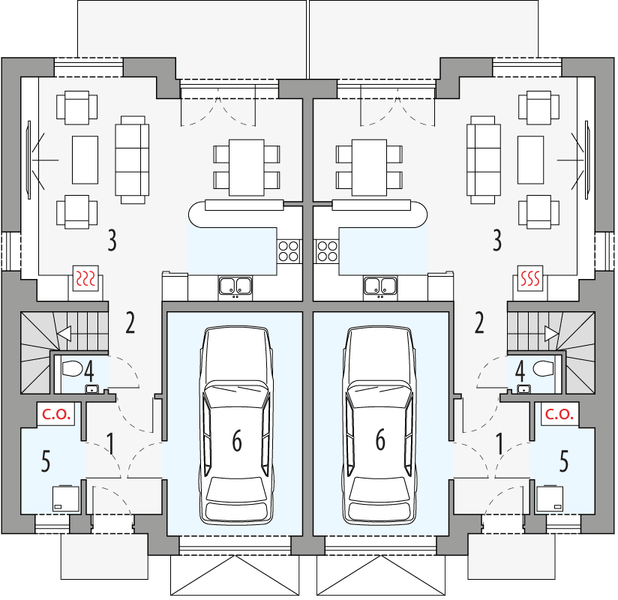 Parter projektu Emil - dwulokalowy LLL