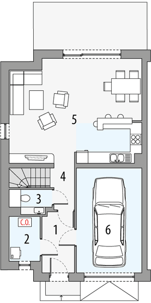Parter projektu Oskar 3 - segment lewy