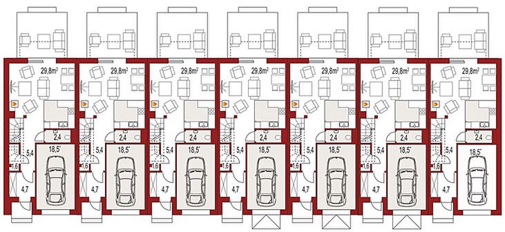 Parter projektu Diana B zestaw 7 segmentów