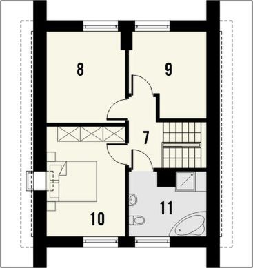 Poddasze projektu Lago