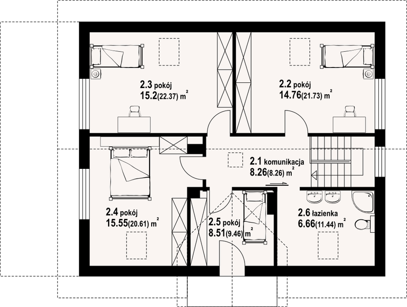 Poddasze projektu Chroślice 3